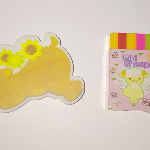 Erasers new, set of 2 pieces