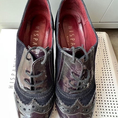 Hispanitas women's shoes used, blue, size 38, heels