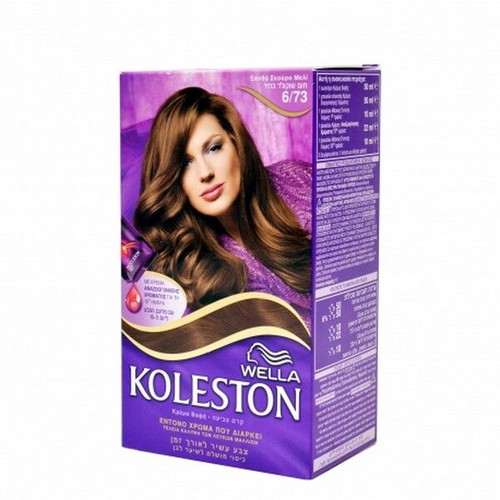 Wella Koleston βαφή μαλλιών 6.73 καινούργιο, ξανθό σκούρο μελί 50ml