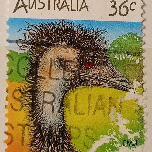 Australia stamps used, pack of 8