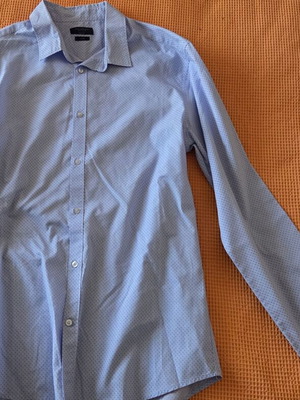 Calliope men's blue shirt large slim fit like new