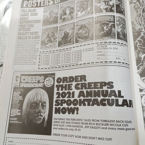 The Creeps #30 comic used, June 2021