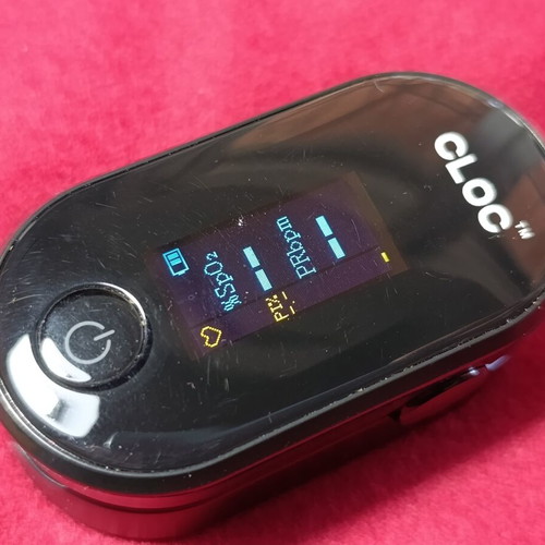 Pulse Oximeter Finger Used, Black with LED Display