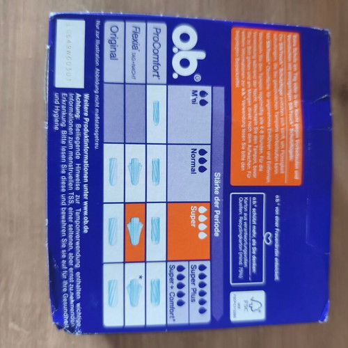 O.b. Super Night tampons new, 42 pieces with extra protection