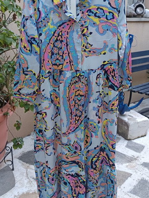 Dress 100% viscose size S/M new, colorful
