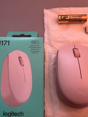 Logitech M171 ροζ καινούργιο ασύρματο ποντίκι