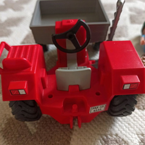Playmobil country tractor with load like new