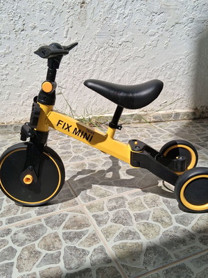 Trike Fix Mini παιδικό ποδήλατο 3 σε 1 σε κίτρινο