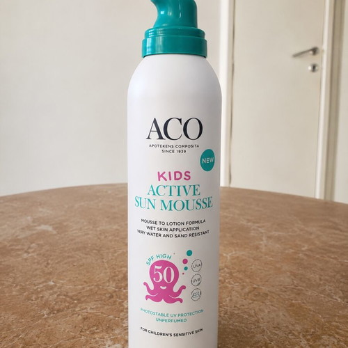 Aco Kids Active Sun Mousse SPF 50 like new