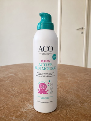 Aco Kids Active Sun Mousse SPF 50 like new