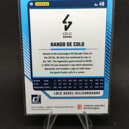 Nando De Colo Panini Donruss Euroleague 2024-25 collectible card like new