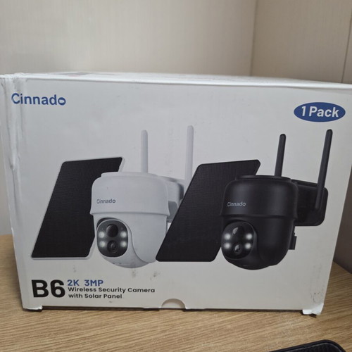 Cinnado B6 2K Wireless Security Camera with Solar Panel new