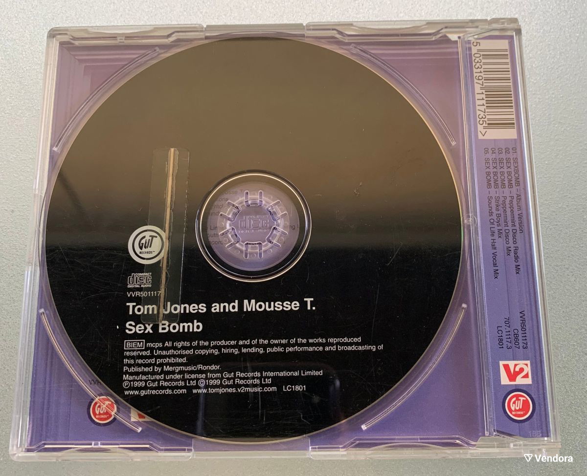 Tom Jones and Mousse T. - Sex bomb 5-trk cd… - € 3,00 - Vendora