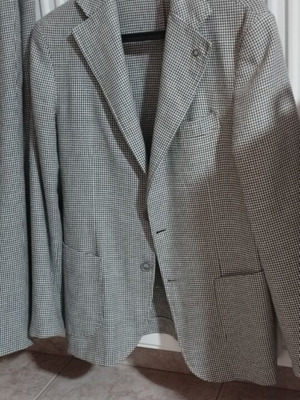 Paul Miranda checked suit size 48 like new