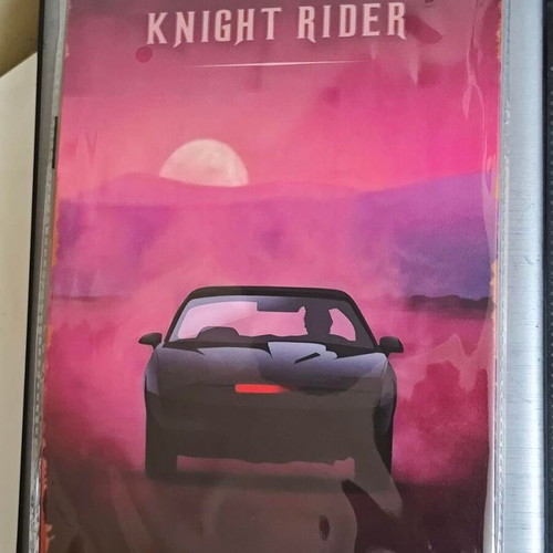 Metal decorative Knight Rider sign 20x30 cm like new