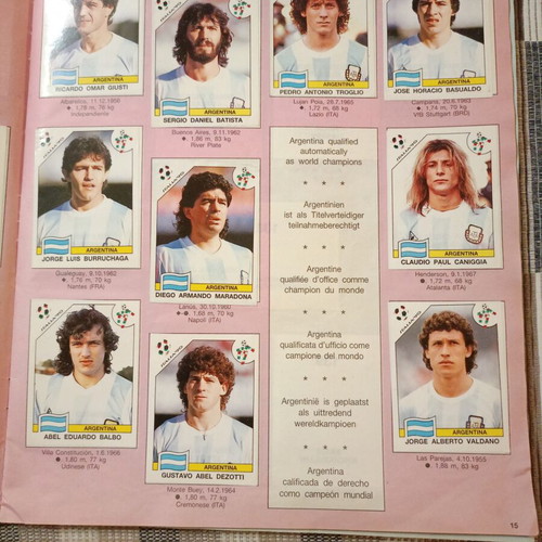 Panini Italia '90 Sticker Album used, complete