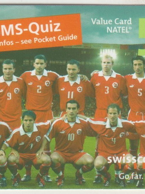 Swiss National Team Telecard used