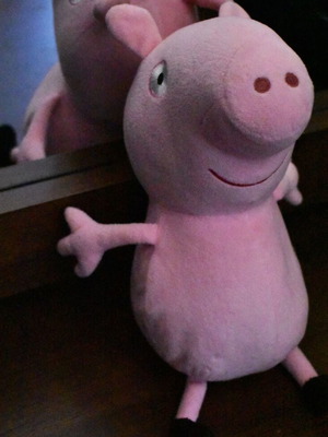 Peppa Pig plush doll used without orange dress