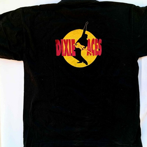 T-shirt of Dutch band Dixie Aces used, black, XXL
