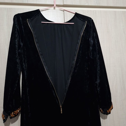 Velvet midaxi dress new with glass rhinestones size M to L