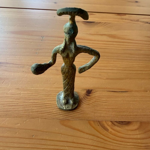Bronze figurine of goddess Athena used