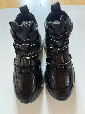 Miss Sixty platform leather shoes size 38, black