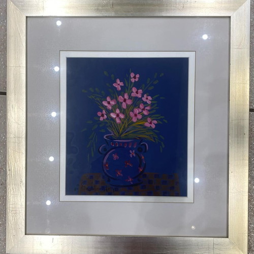 Original watercolor painting by Giorgos Stathopoulos Vase with Flowers like new