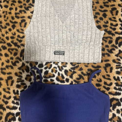 Shein tops size S like new, grey and blue