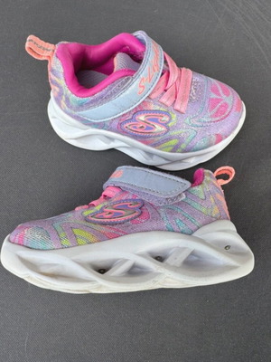 Skechers S-Lights αθλητικά παπούτσια για κορίτσι σε μωβ και ροζ, μέγεθος 21