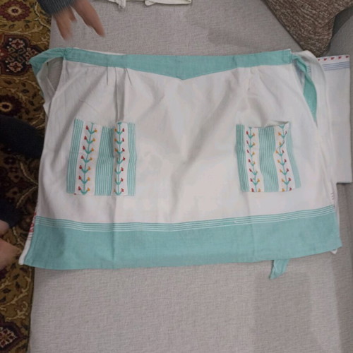 Woven Cretan traditional apron like new with pockets