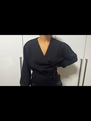 Moutaki wrap cardigan new, black, with tags