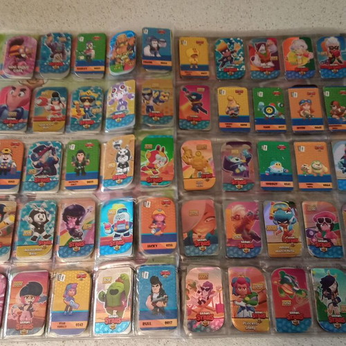 Brawl Stars metal tags set of 15 used in album