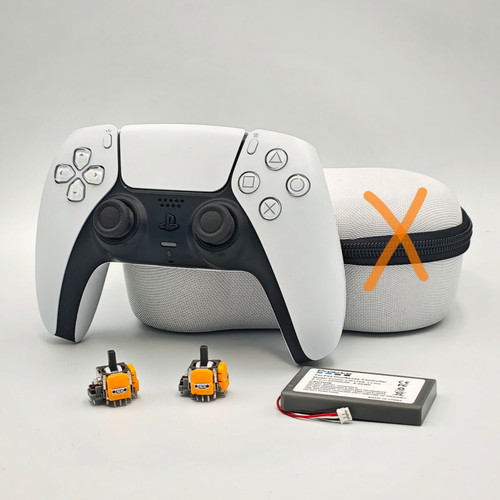 PS5 controller like new with Hall Effect sticks and 2500mAh battery