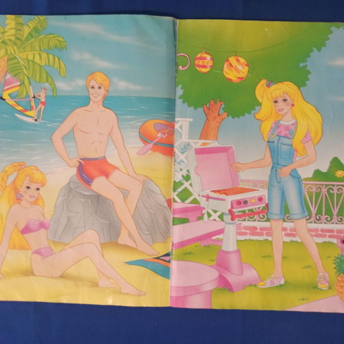 Panini Barbie Style 1995 album used with 65 stickers