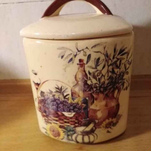 Vintage ceramic cookie jar
