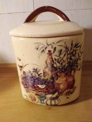 Vintage ceramic cookie jar