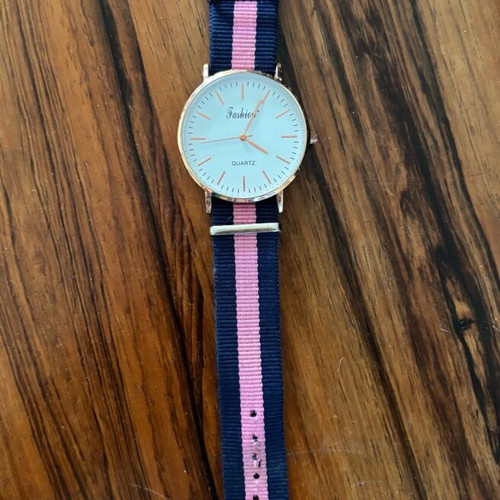 Fashion watch pink blue refurbished