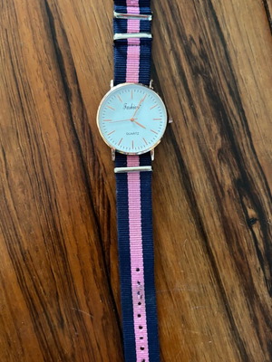 Fashion watch pink blue refurbished