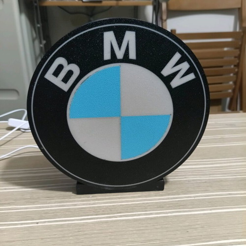 BMW logo lamp new with USB and switch
