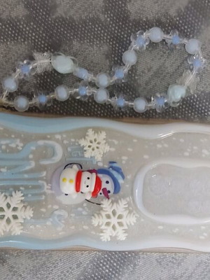 Redmi Note 8 Pro phone case new with handle and snowman