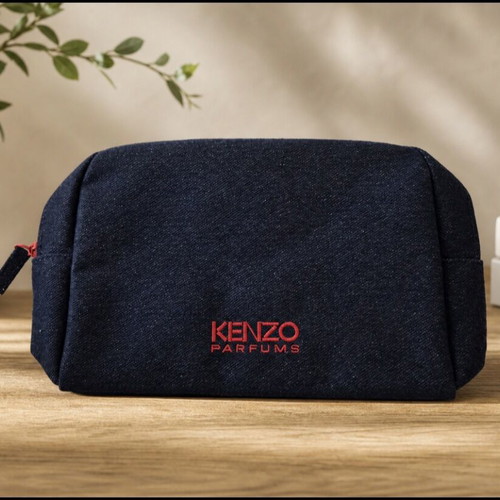 Kenzo denim toiletry bag new blue