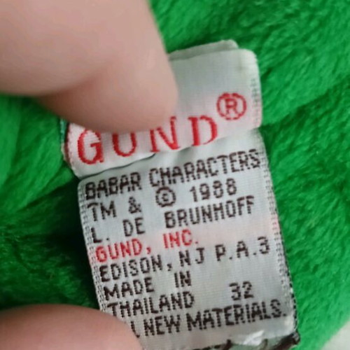 Babar plush 20cm like new