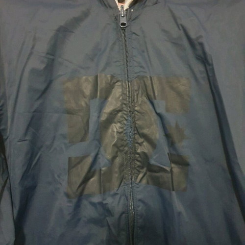 DC windbreaker used, double faced, size L, blue multicolor
