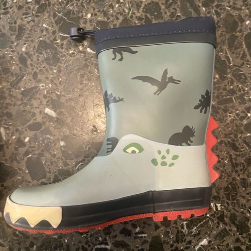 Dpam kids rain boots size 29 used, grey multicolor