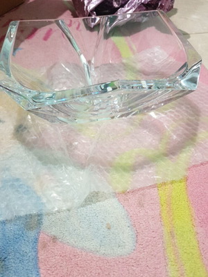 Rogaska Large Crystal Fondue Pot New Without Packaging