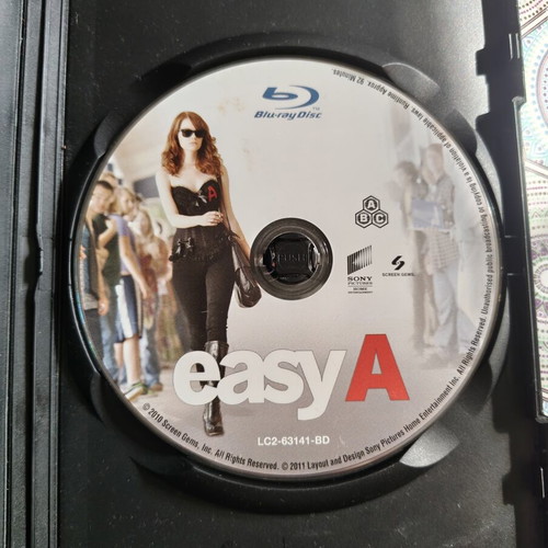 Easy A Blu-Ray used, Greek and Bulgarian subtitles, no original case