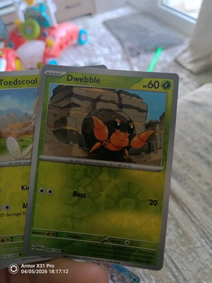 Pokemon Dwebble (PAR 006) like new, Paradox Rift Holo