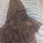 Midi brown flared skirt like new