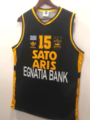 Aris Basket 1993 ρετρό φανέλα μέγεθος Large, καινούργιο