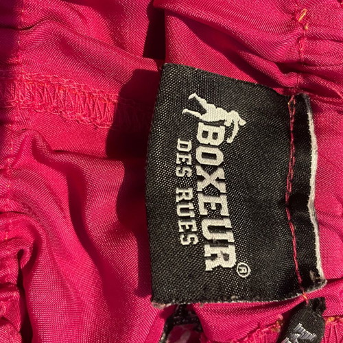 Boxeur the Rues satin women's boxing shorts fuchsia used size M